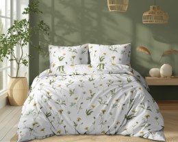 Pościel bawełniana 180x200 Biała w dmuchawce - delikatny łąkowy wzór, 100% bawełna - 5339 B - Soft Meadow
