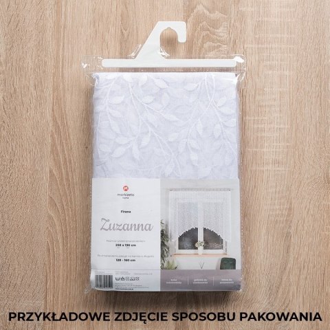ZUZANNA Firanka żakardowa gotowa ze wzorem po całości, szerokość 250 x wysokość 120cm, kolor 001 biały 023058/FBL/001/250120/1 ZUZANNA Firanka żakardowa gotowa ze wzorem po całości, szerokość 250 x wysokość 120cm, kolor 001 biały 023058/FBL/001/250120/1