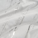 Zasłona 140x250 Libi biała srebrna z przecieranym nadrukiem gotowa na przelotkach Eurofirany Zasłona 140x250 Libi biała srebrna z przecieranym nadrukiem gotowa na przelotkach Eurofirany