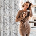 Zasłona 140x270 Alvia biała srebrna z błyszczącym nadrukiem gotowa na przelotkach Z10 Eurofitany Zasłona 140x270 Alvia biała srebrna z błyszczącym nadrukiem gotowa na przelotkach Z10 Eurofitany