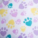 Pościel bawełniana 140x200 Kotek 2658 kot Cat biała kolorowe kocie łapki dwustronna poszewka 70x90 Pościel bawełniana 140x200 Kotek 2658 kot Cat biała kolorowe kocie łapki dwustronna poszewka 70x90