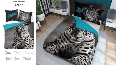 Pościel bawełniana 220x200 gepard 3737 A 2 poszewki 70x80 Holland Natura 69 Pościel bawełniana 220x200 gepard 3737 A 2 poszewki 70x80 Holland Natura 69