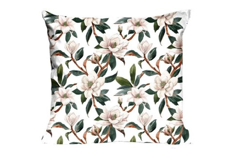Poszewka bawełniana 40x40 1614N biała kwiaty gałązki Classic E24 Poszewka bawełniana 40x40 1614N biała kwiaty gałązki Classic E24