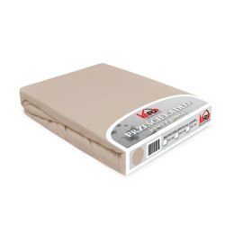 Prześcieradło jersey z gumką 120x200 beżowe 018 Constance KARO