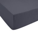 Prześcieradło jersey z gumką 140x200 antracytowe 041 Constance KARO Prześcieradło jersey z gumką 140x200 antracytowe 041 Constance KARO