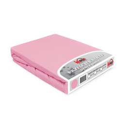 Prześcieradło jersey z gumką 140x200 różowe jasne 005 Constance KARO