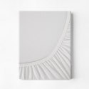 Prześcieradło jersey z gumką 160x200 białe na wysoki materac 30 cm 140 g/m2 Eurofirany Prześcieradło jersey z gumką 160x200 białe na wysoki materac 30 cm 140 g/m2 Eurofirany