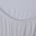 Prześcieradło jersey z gumką 160x200 białe na wysoki materac 30 cm 140 g/m2 Eurofirany Prześcieradło jersey z gumką 160x200 białe na wysoki materac 30 cm 140 g/m2 Eurofirany