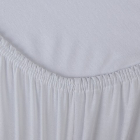 Prześcieradło jersey z gumką 160x200 białe na wysoki materac 30 cm 140 g/m2 Eurofirany Prześcieradło jersey z gumką 160x200 białe na wysoki materac 30 cm 140 g/m2 Eurofirany
