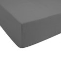 Prześcieradło jersey z gumką 160x200 szare 037 Constance KARO
