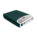Prześcieradło jersey z gumką 160x200 zielone butelkowe 036 Constance KARO Prześcieradło jersey z gumką 160x200 zielone butelkowe 036 Constance KARO