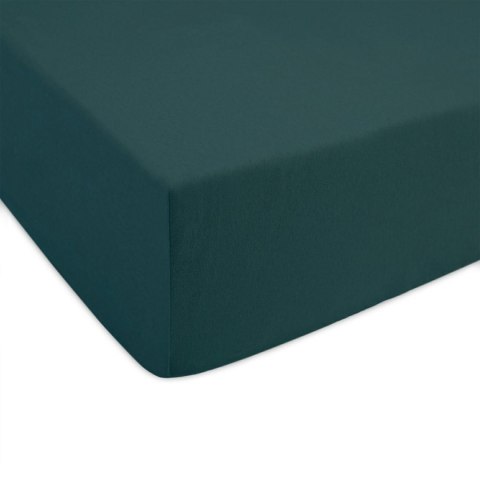 Prześcieradło jersey z gumką 160x200 zielone butelkowe 036 Constance KARO Prześcieradło jersey z gumką 160x200 zielone butelkowe 036 Constance KARO