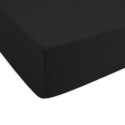 Prześcieradło jersey z gumką 180x200 czarne 027 Constance KARO