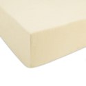 Prześcieradło jersey z gumką 180x200 kremowe 019 Constance KARO Prześcieradło jersey z gumką 180x200 kremowe 019 Constance KARO