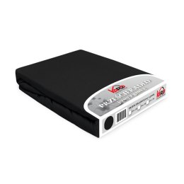 Prześcieradło jersey z gumką 220x200 czarne 027 Constance KARO