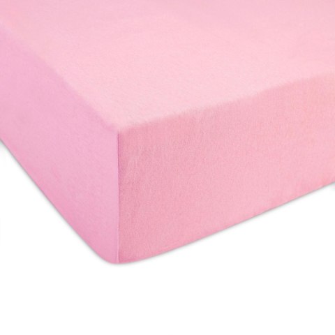 Prześcieradło jersey z gumką 220x200 różowe jasne 005 Constance KARO Prześcieradło jersey z gumką 220x200 różowe jasne 005 Constance KARO