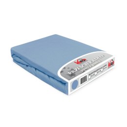 Prześcieradło jersey z gumką 90x200 niebieskie 009 Constance KARO