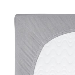 Prześcieradło jersey z gumką 90x200 popielate 024 Constance KARO