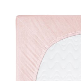 Prześcieradło jersey z gumką 90x200 różowe pudrowe 006 Constance KARO
