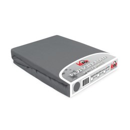 Prześcieradło jersey z gumką 90x200 szare 037 Constance KARO