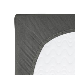 Prześcieradło jersey z gumką 90x200 szare 037 Constance KARO