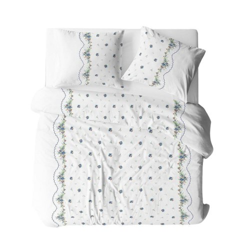 Pościel z kory 140x200 002B Bordiura niebieska guziki 100% bawełna gruba Pościel z kory 140x200 002B Bordiura niebieska guziki 100% bawełna gruba