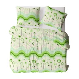 Pościel z kory 140x200 014G Lizaki Zielone guziki 100% bawełna gruba polska