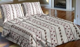 Pościel z kory 160x200 R116/1 bluszcz guziki 100% bawełna gruba