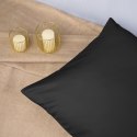 Poszewka satynowa 50x70 czarna 04000966 jednobarwna Darymex Poszewka satynowa 50x70 czarna 04000966 jednobarwna Darymex