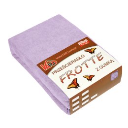 Prześcieradło frotte z gumką 60x120 wrzosowe 036 grube 200g/m2 KARO