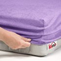 Prześcieradło frotte z gumką 70x140 fioletowe 022 grube 200g/m2 KARO Prześcieradło frotte z gumką 70x140 fioletowe 022 grube 200g/m2 KARO