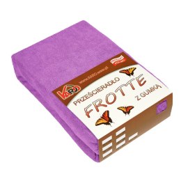 Prześcieradło frotte z gumką 70x140 fuksja 062 grube 200g/m2 KARO