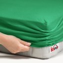 Prześcieradło jersey z gumką 180x200 zielone trawiaste 049 grube 150g/m2 KARO