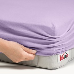 Prześcieradło jersey z gumką 200x220 wrzosowe 036 grube 150g/m2 KARO