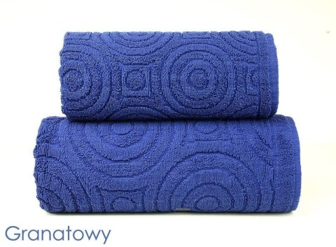 Ręcznik Emma 2 50x100 granatowy 500g/m2 frotte Greno Ręcznik Emma 2 50x100 granatowy 500g/m2 frotte Greno