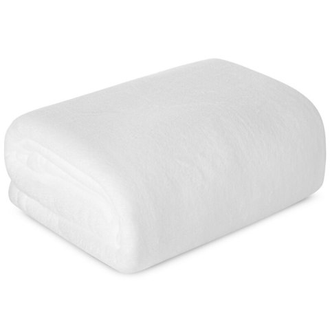 Koc narzuta z mikrofibry 150x200 Simple biały Eurofirany Koc narzuta z mikrofibry 150x200 Simple biały Eurofirany