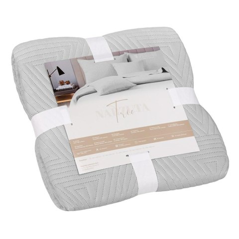 Narzuta dekoracyjna 160x220 Trio szara geometryczna I25 Narzuta dekoracyjna 160x220 Trio szara geometryczna I25