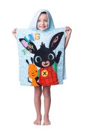 Poncho dla dzieci 50x115 Królik Bing 6533 ręcznik z kapturem niebieski króliczek dziecięce Poncho dla dzieci 50x115 Królik Bing 6533 ręcznik z kapturem niebieski króliczek dziecięce