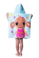 Poncho dla dzieci 50x115 Królik Bing 6533 ręcznik z kapturem niebieski króliczek dziecięce Poncho dla dzieci 50x115 Królik Bing 6533 ręcznik z kapturem niebieski króliczek dziecięce