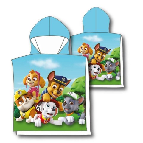 Poncho dla dzieci 50x115 Psi Patrol Paw Skye Marshall Rublle Chase Rocky 4413 ręcznik z kapturem Poncho dla dzieci 50x115 Psi Patrol Paw Skye Marshall Rublle Chase Rocky 4413 ręcznik z kapturem