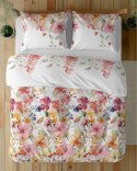 Pościel satynowa 140x200 Biała w kolorowe kwiaty - akwarelowy wzór, 100% bawełna - 5478 A - Home Satin 71 Pościel satynowa 140x200 Biała w kolorowe kwiaty - akwarelowy wzór, 100% bawełna - 5478 A - Home Satin 71