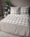 Pościel satynowa 160x200 Beżowa kratka z paskami - rustykalna elegancja, 100% bawełna 5083 A - Home Satin 71 11 Pościel satynowa 160x200 Beżowa kratka z paskami - rustykalna elegancja, 100% bawełna 5083 A - Home Satin 71 11