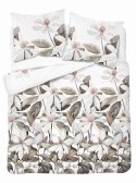 Pościel satynowa 160x200 Biała z beżowymi liśćmi i kwiatami - naturalna elegancja, 100% bawełna - 5481 B - Home Satin 71 Pościel satynowa 160x200 Biała z beżowymi liśćmi i kwiatami - naturalna elegancja, 100% bawełna - 5481 B - Home Satin 71