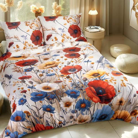 Pościel satynowa 160x200 Łąka kolorowa 12412 SATYNLOVE PREMIUM Pościel satynowa 160x200 Łąka kolorowa 12412 SATYNLOVE PREMIUM