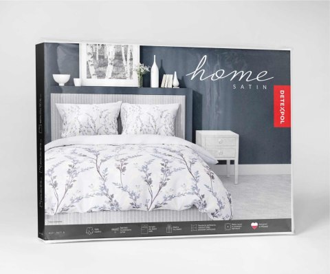Pościel satynowa 160x200 Lawendowe gałązki na chłodnym błękicie - subtelny wzór, 100% bawełna 5475 B - Home Satin 71 Pościel satynowa 160x200 Lawendowe gałązki na chłodnym błękicie - subtelny wzór, 100% bawełna 5475 B - Home Satin 71