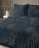 Pościel satynowa 180x200 Czarna w złote liście - nowoczesny tropik, 100% bawełna - 4826 A - Home Satin 71 Pościel satynowa 180x200 Czarna w złote liście - nowoczesny tropik, 100% bawełna - 4826 A - Home Satin 71