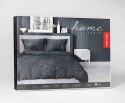 Pościel satynowa 180x200 Czarna w złote liście - nowoczesny tropik, 100% bawełna - 4826 A - Home Satin 71 Pościel satynowa 180x200 Czarna w złote liście - nowoczesny tropik, 100% bawełna - 4826 A - Home Satin 71