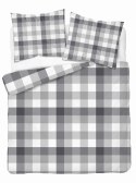 Pościel satynowa 180x200 Szara w kratę - klasyczny minimalizm, 100% bawełna 4825 B - Home Satin 71 Pościel satynowa 180x200 Szara w kratę - klasyczny minimalizm, 100% bawełna 4825 B - Home Satin 71