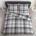 Pościel satynowa 180x200 Szara w kratę - klasyczny minimalizm, 100% bawełna 4825 B - Home Satin 71 Pościel satynowa 180x200 Szara w kratę - klasyczny minimalizm, 100% bawełna 4825 B - Home Satin 71