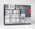 Pościel satynowa 180x200 Szara w kratę - klasyczny minimalizm, 100% bawełna 4825 B - Home Satin 71 Pościel satynowa 180x200 Szara w kratę - klasyczny minimalizm, 100% bawełna 4825 B - Home Satin 71